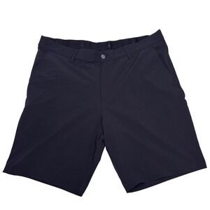 Adidas Golf Shorts Men 36 Black Performance Stretch Gripper Waistband Activewear